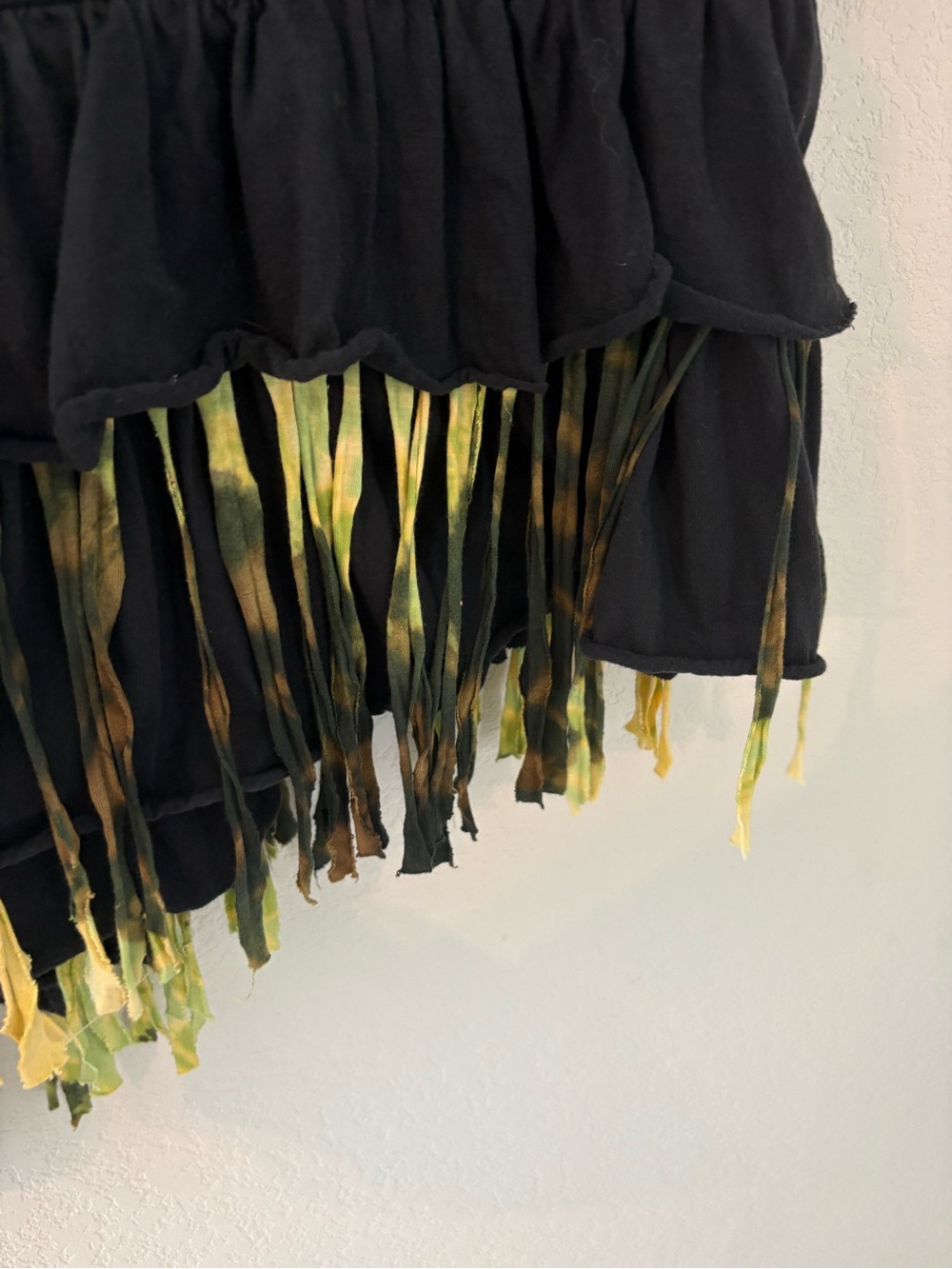 Rising International 90's Hippie Boho Festival Short Sleeve Fringe Top Shirt - Picture 4 of 8